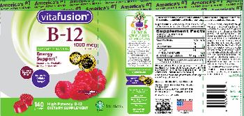 Vitafusion B-12 1000 mcg Natural Raspberry Flavor - supplement