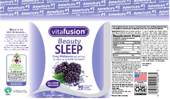 Vitafusion Beauty Sleep Natural Berry Flavor - supplement