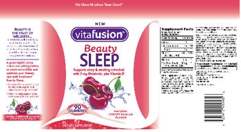 Vitafusion Beauty Sleep Natural Cherry-Vanilla Flavor - supplement