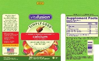 Vitafusion Calcium Plus Vitamin D Natural Peach Flavor - supplement