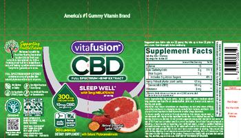 Vitafusion CBD Natural Grapefruit Lychee Flavor - supplement