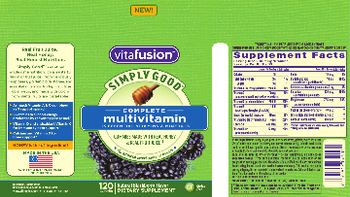 Vitafusion Complete Multivitamin Natural Blackberry Flavor - supplement