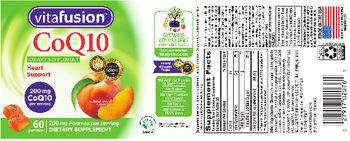 Vitafusion CoQ10 Natural Peach Flavor - supplement