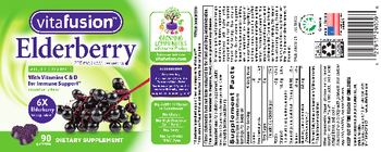 Vitafusion Elderberry Adult Gummies Natural Berry Flavor - supplement