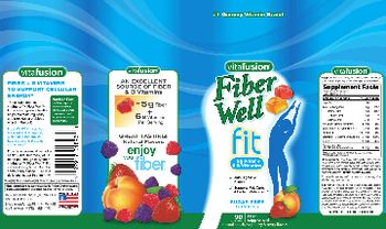 Vitafusion Fiber Well Fit Sugar Free Gummies - fiber supplement