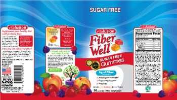 Vitafusion Fiber Well Sugar Free Gummies - fiber supplement