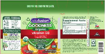 Vitafusion GOODNESS Organic Vitamin D3 Citrus Berry - supplement