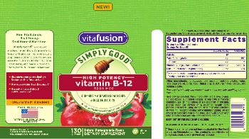 Vitafusion High Potency Vitamin B-12 3000 mcg Natural Pomegranate Flavor - supplement