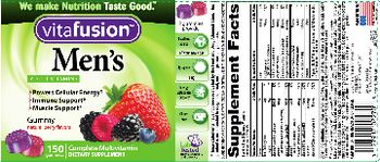 Vitafusion Men's Adult Vitamins Natural Berry Flavors - supplement