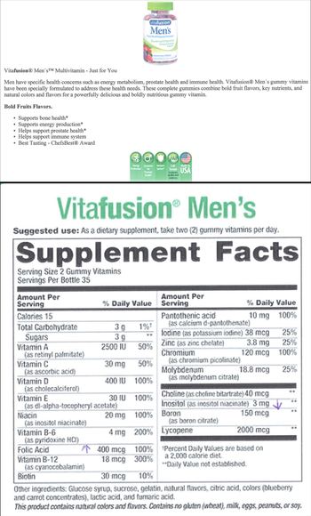 Vitafusion Men's Daily MultiVitamin Formula - supplement