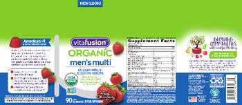 Vitafusion Organic Men's Multi Fresh Strawberry Flavor - supplement