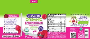 Vitafusion Organic Prenatal Multi Ripe Raspberry Flavor - supplement