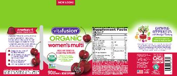 Vitafusion Organic Women's Multi Wild Cherry Flavor - supplement