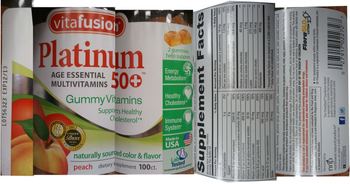 Vitafusion Platinum 50+ Peach - supplement