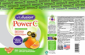 Vitafusion Power C Natural Orange Flavor - supplement