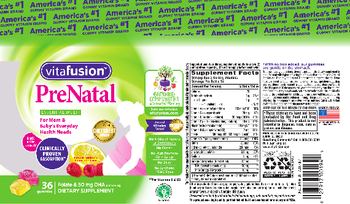 Vitafusion PreNatal Natural Raspberry Lemonade Flavor - supplement