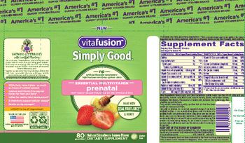 Vitafusion Prenatal Natural Strawberry Lemon Flavor - supplement