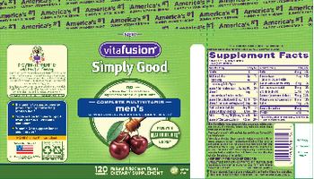 Vitafusion Simply Good Men's Complete Multivitamin Natural Wild Cherry Flavor - supplement