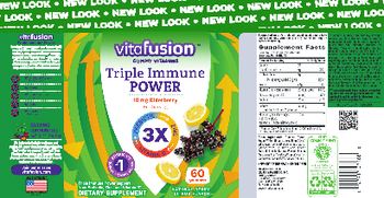 Vitafusion Triple Immune Power Natural Berry Citrus Flavor - supplement