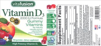 Vitafusion Vitamin D3 2000 IU Formula - supplement