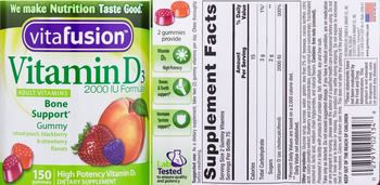 Vitafusion Vitamin D3 2000 IU Formula - supplement