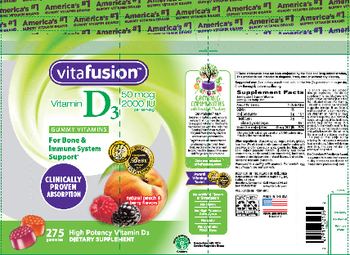 Vitafusion Vitamin D3 50 mcg 2000 IU - supplement