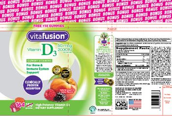 Vitafusion Vitamin D3 50 mcg 2000 IU - supplement