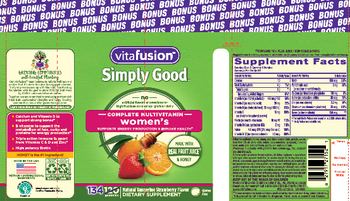 Vitafusion Women's Natural Tangerine Strawberry Flavor - supplement