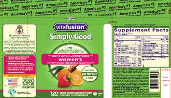 Vitafusion Women's Natural Tangerine Strawberry Flavor - supplement