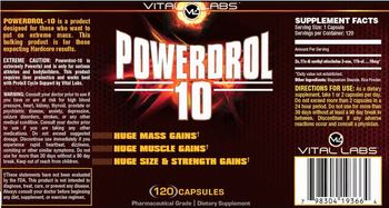 Vital Labs Powerdrol 10 - supplement