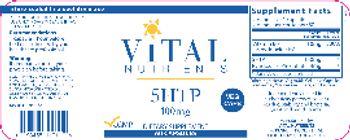 Vital Nutrients 5HTP 100 mg - supplement