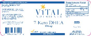 Vital Nutrients 7-Keto DHEA 100 mg - supplement