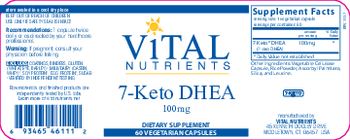 Vital Nutrients 7-Keto DHEA 100 mg - supplement