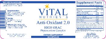 Vital Nutrients Anti-Oxidant 2.0 - supplement