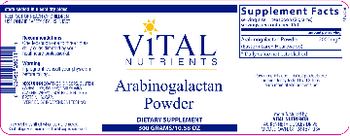 Vital Nutrients Arabinogalactan Powder - supplement