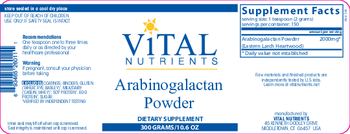 Vital Nutrients Arabinogalactan Powder - supplement