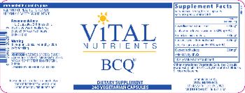Vital Nutrients BCQ - supplement