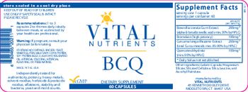 Vital Nutrients BCQ - supplement