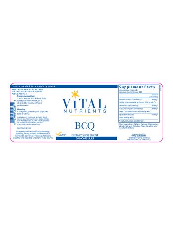 Vital Nutrients BCQ - supplement