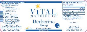 Vital Nutrients Berberine 200 mg - supplement