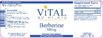 Vital Nutrients Berberine 500 mg - supplement