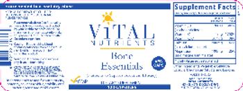 Vital Nutrients Bone Essentials - supplement