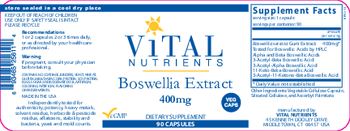 Vital Nutrients Boswellia Extract 400 mg - supplement