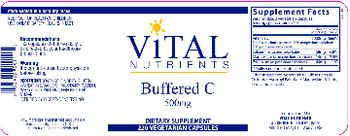 Vital Nutrients Buffered C 500 mg - supplement