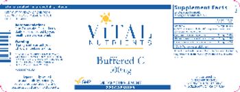 Vital Nutrients Buffered C 500 mg - supplement