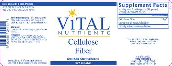 Vital Nutrients Cellulose Fiber - supplement