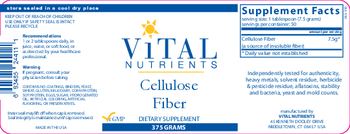 Vital Nutrients Cellulose Fiber - supplement