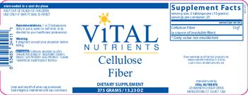 Vital Nutrients Cellulose Fiber - supplement