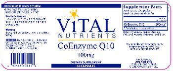 Vital Nutrients CoEnzyme Q10 100 mg - supplement