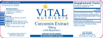 Vital Nutrients Curcumin Extract 700 mg - supplement